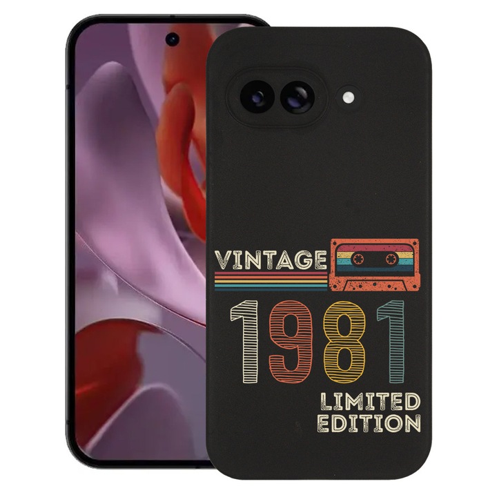 BestCase® Husa Slim Silicon pentru Google Pixel 9a, Limited Edition 1981 - Vintage Tape, 1926335 B 1977