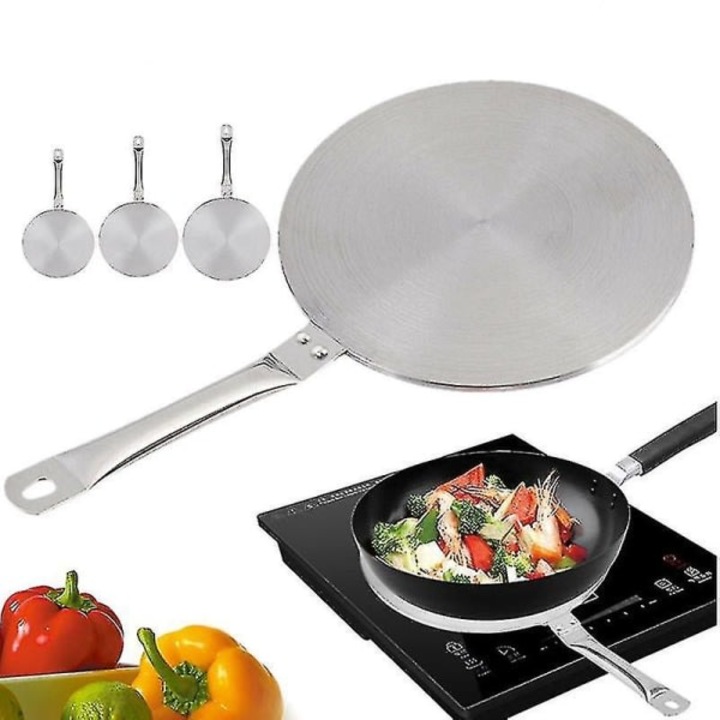 Dispersor de caldura din otel inoxidabil, 20cm, pentru plite cu inductie si aragazuri