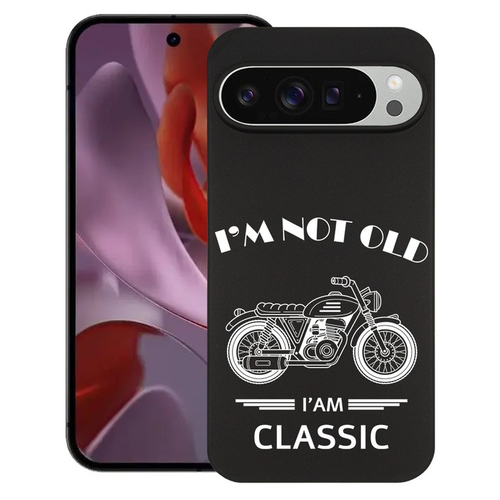 BestCase® Husa Slim Silicon pentru Google Pixel 10 Pro XL, I'm Not Old I'm Classic, 2036426 B 1866
