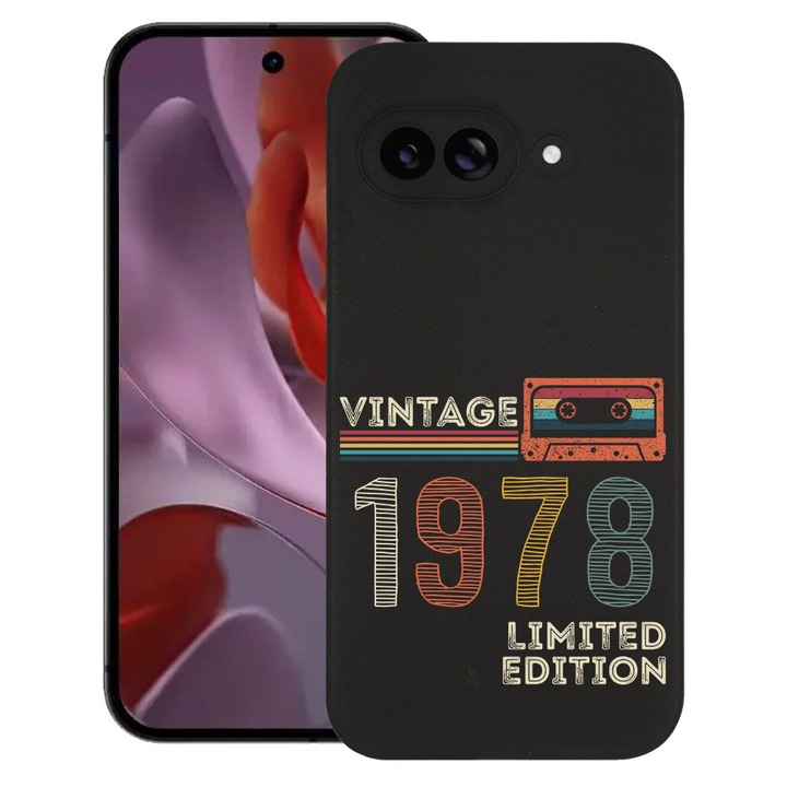 BestCase® Husa Slim Silicon pentru Google Pixel 9a, Limited Edition 1978 - Vintage Tape, 1926335 B 1974