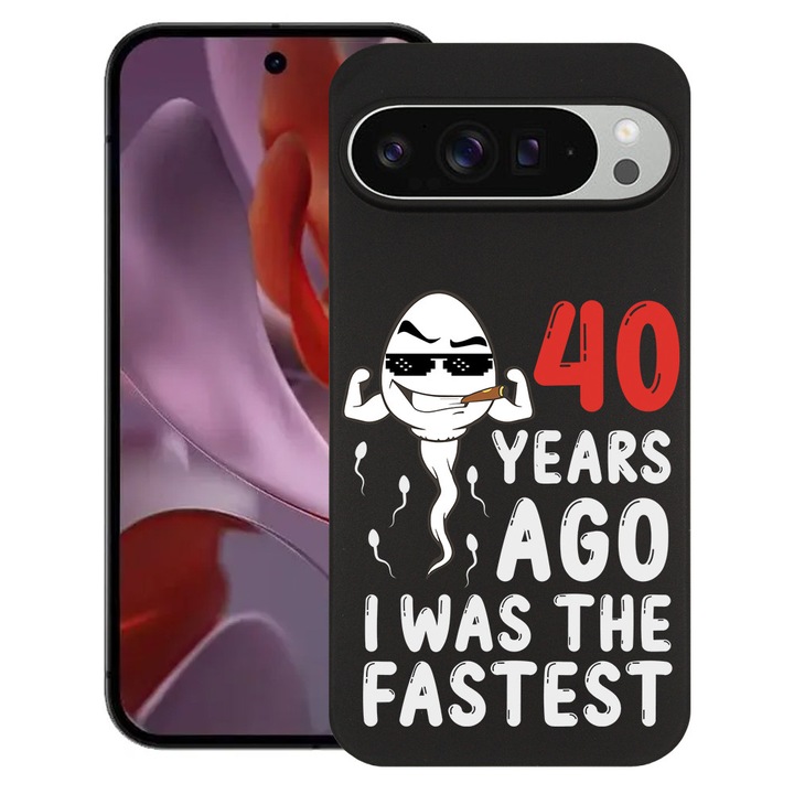BestCase® Husa Slim Silicon pentru Google Pixel 10 / Pixel 10 Pro, 40 Years ago, 2030992 B 1900