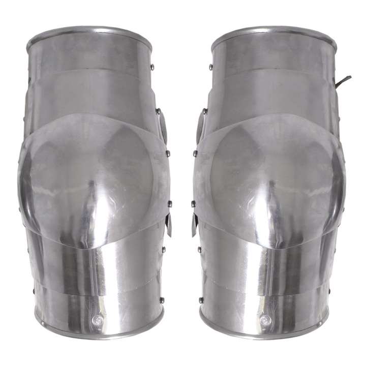 Protectii cot Ulfberth, otel 2mm, curele piele, 28x11.5cm, set 2 bucati