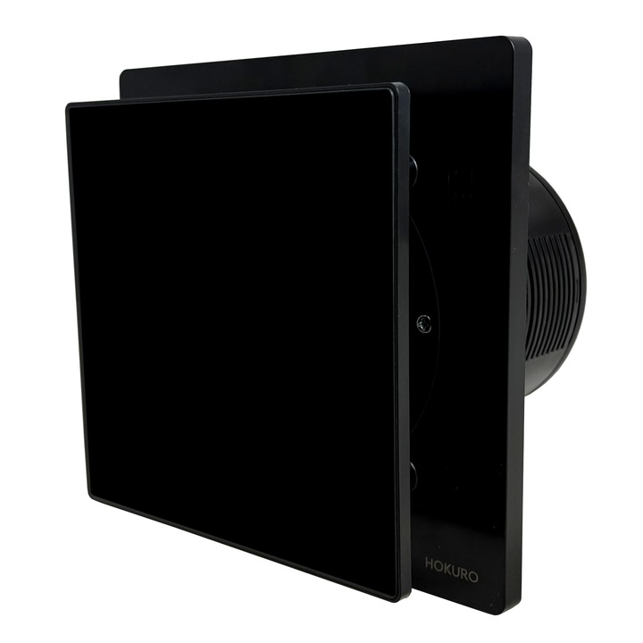 Ventilator baie NORTADA HOKURO HOK BG-120 T, cu timer, negru, 120mm