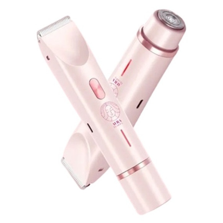 Aparat de ras electric 2-in-1, Lame rotative si oscilante, Roz