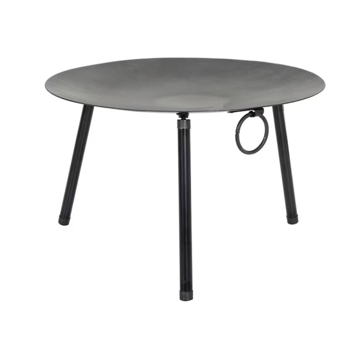 Disc Grill Barbecue, 50cm Diametru, Tigaie Gratar Camping, Cu Picioare Detasabile, Pentru Gradina, Curte, Picnic, Gatit In Aer Liber