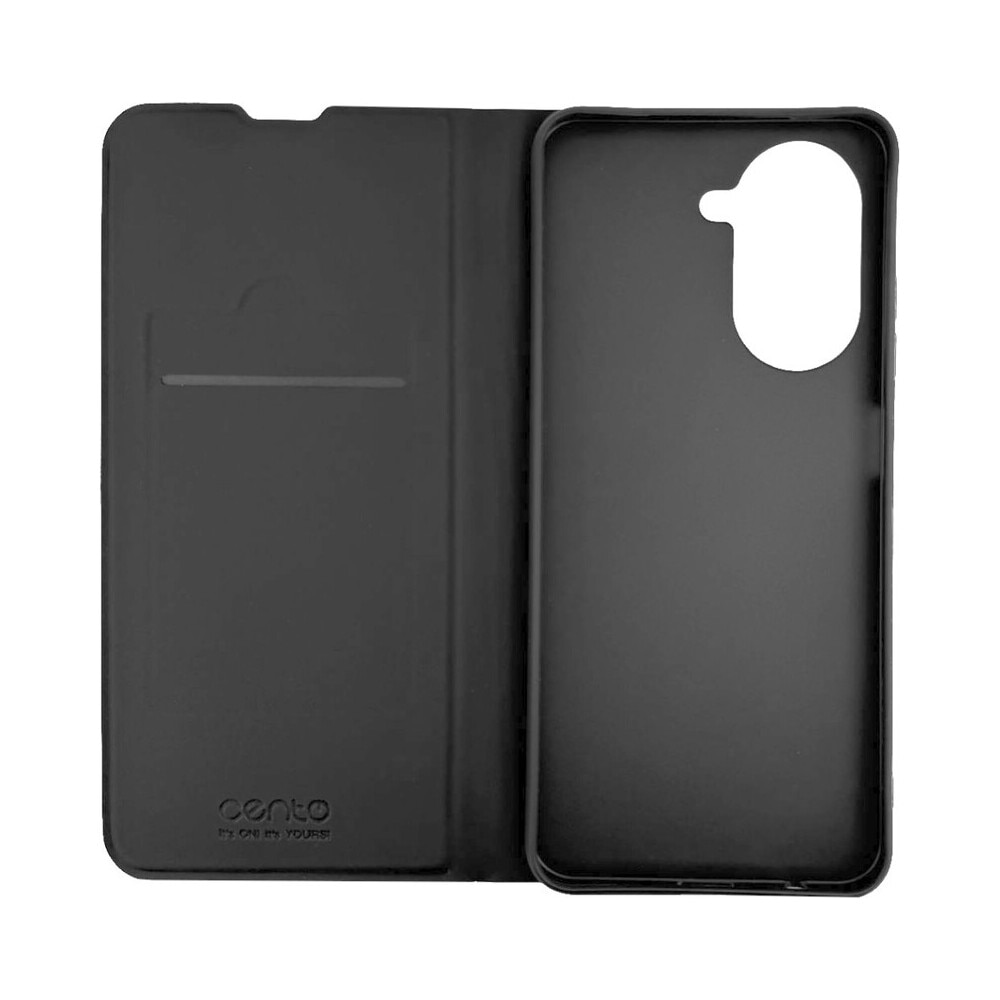 Husa de protectie tip carte CENTO Soho compatibila cu Xiaomi Redmi A5 Negru Premium, Inchidere magnetica, Protectie Sporita, Anti soc, Anti zgarieturi, Functie de stand