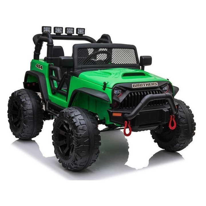 Електрическа кола LEAN Jeep JC666, зелена, 116.5x66.5x50.5см, комплект