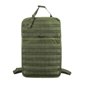 Organizator de Montat pe Scaun Auto, Pentru Sortare Lucruri si Protejare Tapiterie, Molle,verde