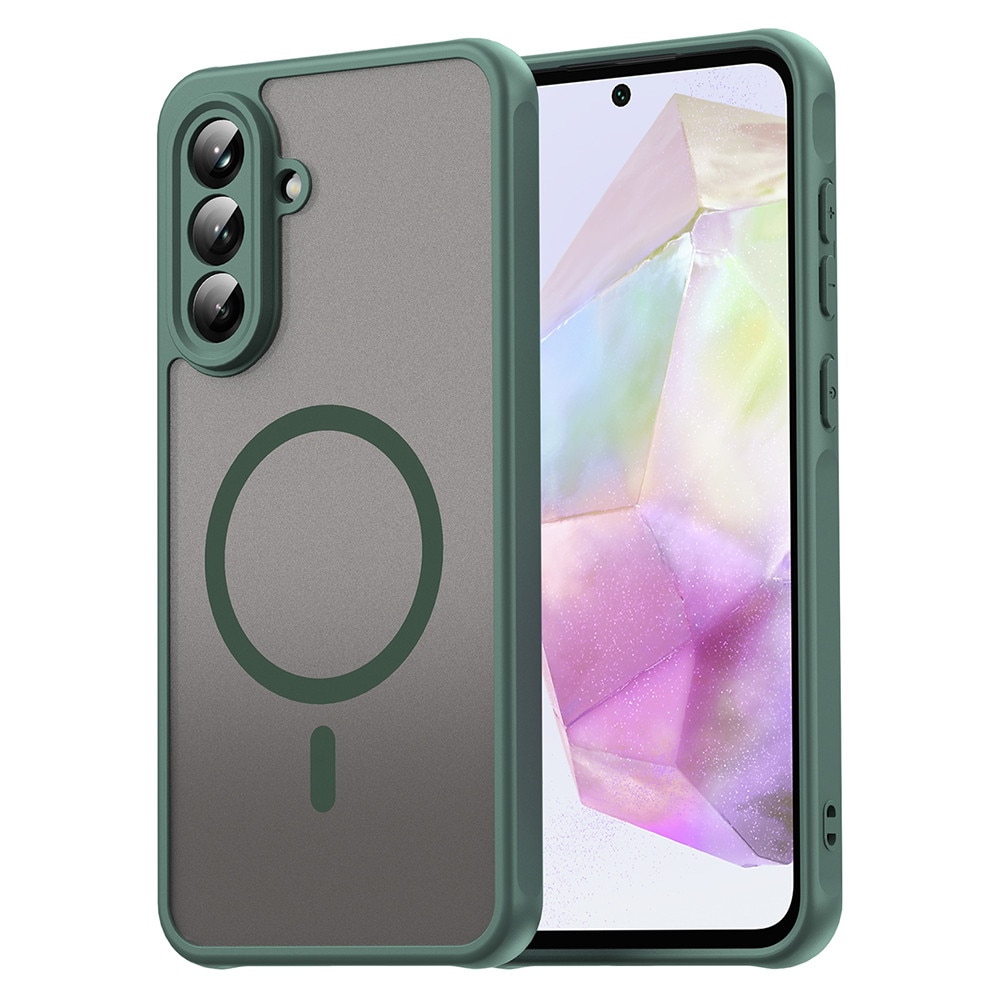 Husa pentru Samsung Galaxy A56 5G Daden® HaloFrost II, MagSafe, Antisoc, Incarcare wireless, Calitate Premium, Verde
