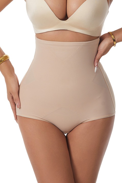 Бикини с висока талия, Дамски, Оформяне на корема, Бежов