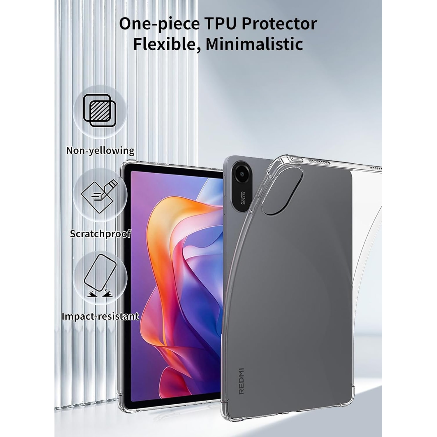 Husa pentru Tableta Xiaomi Redmi Pad 2, 11.0" (2025), Silicon TPU, Transparenta