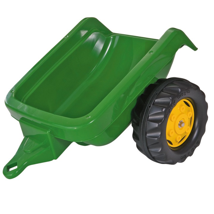 Rolly Toys egytengelyes utánfutó, műanyag, zöld