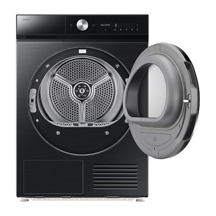 Uscator de rufe Samsung DV90DB8845GBU4, pompa de caldura, 9 kg, Clasa A, SmartThings, AI Control, Hygiene Care, AI Dry, Silent Dry, WiFi , Negru