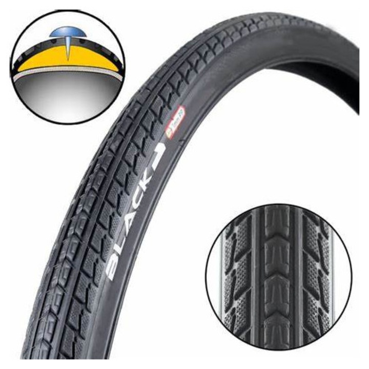 Continental Ride Tour 32-622 gumiabroncs, 28x1 1/4 X1 3/4 fekete (RS)