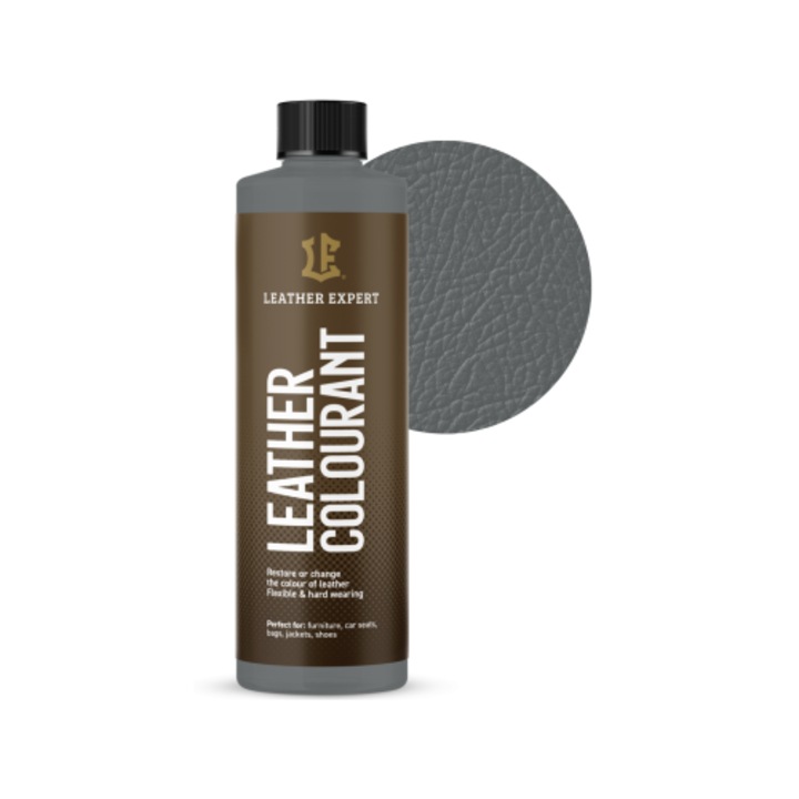 Bőrfesték Metálszürke LEATHER EXPERT bőrfesték 250ml