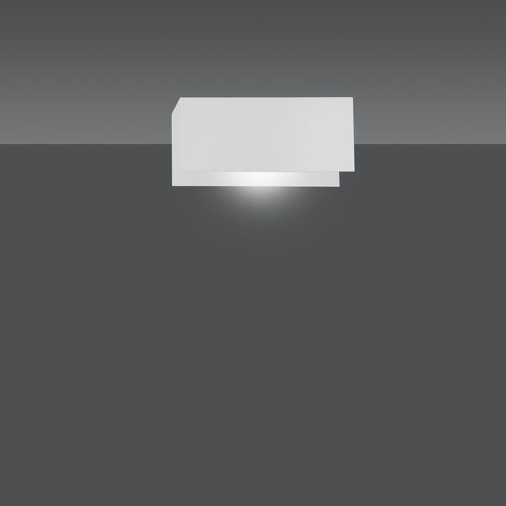 Emibig TOLOS K1 fali lámpa, fehér, 15W MAX LED, fém, 10x21cm