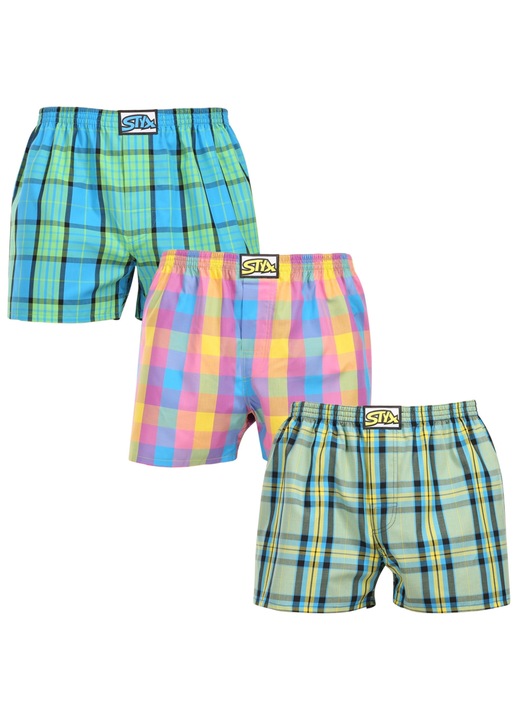 Set 3 boxeri barbati Styx multicolor, Multicolor