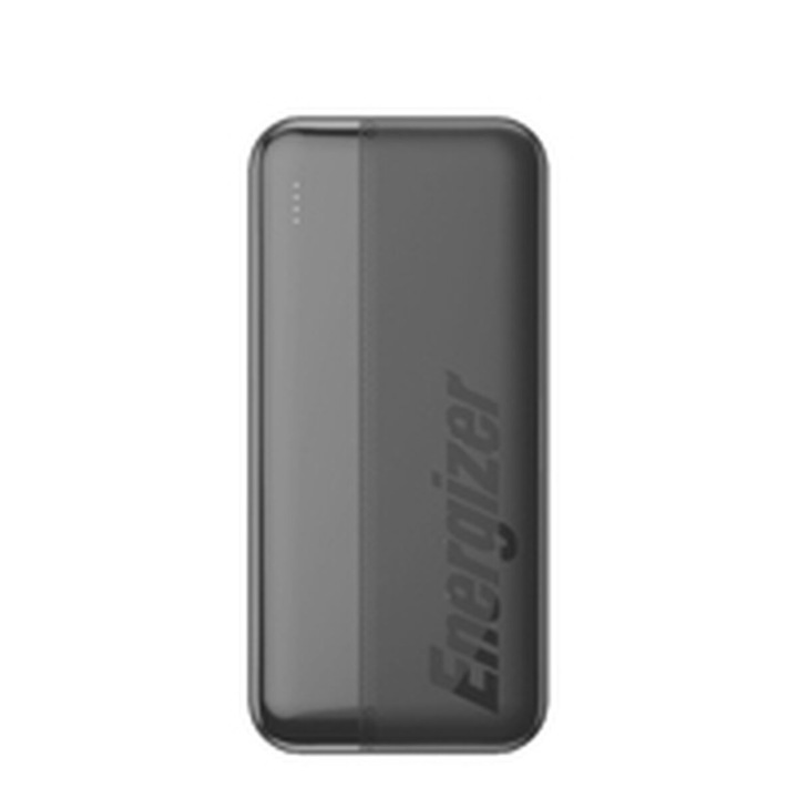 Energizer Powerbank 20000 mAh, fekete, USB-C, szett USB-C kábellel