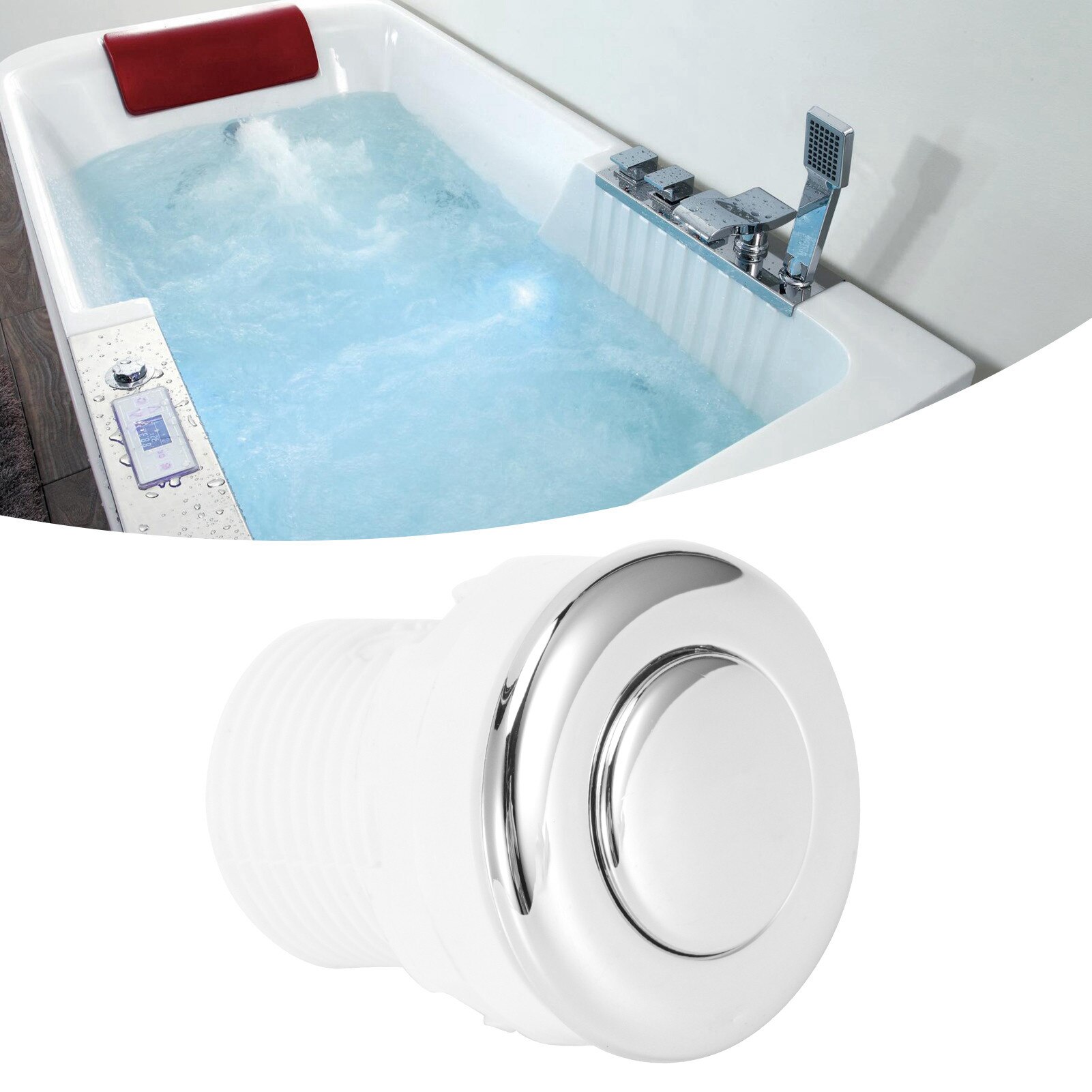 Jet de masaj pentru cada, inox,, rezistent la coroziune, usor de ...