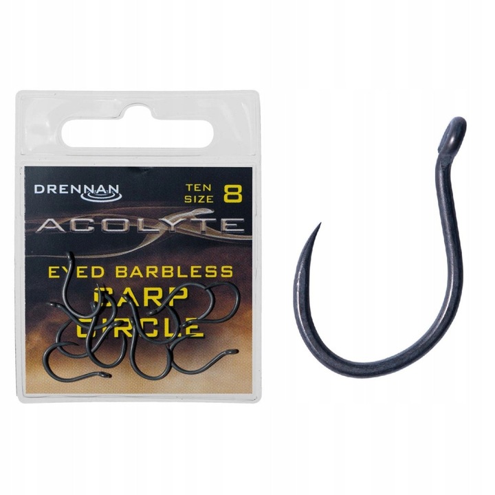 Carlig pescuit Drennan Acolyte Carp Circle, rezistent, marimea 12