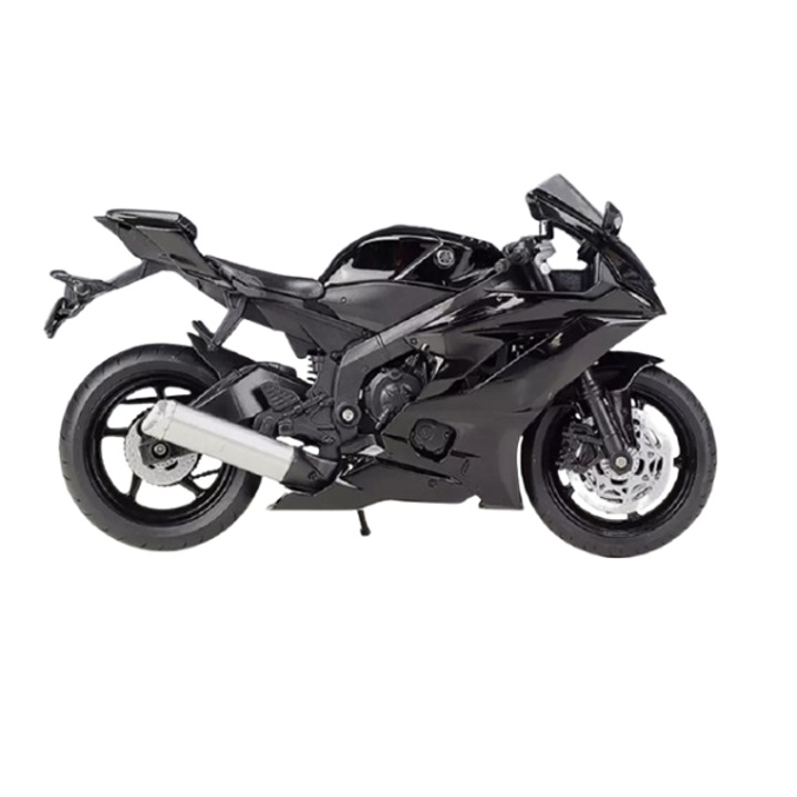 Yamaha YZF-R6 modell, fekete, Welly 1/12