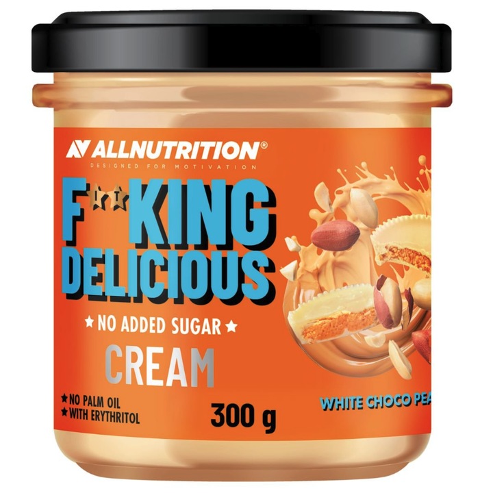 ALLNUTRITION Fitking Crema tartinabila 300g Ciocolata alba cu nuci
