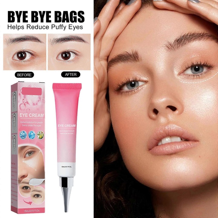 Szemkörnyékápoló krém, csökkenti a sötét karikákat és a duzzanatokat, hidratáló, 15ml