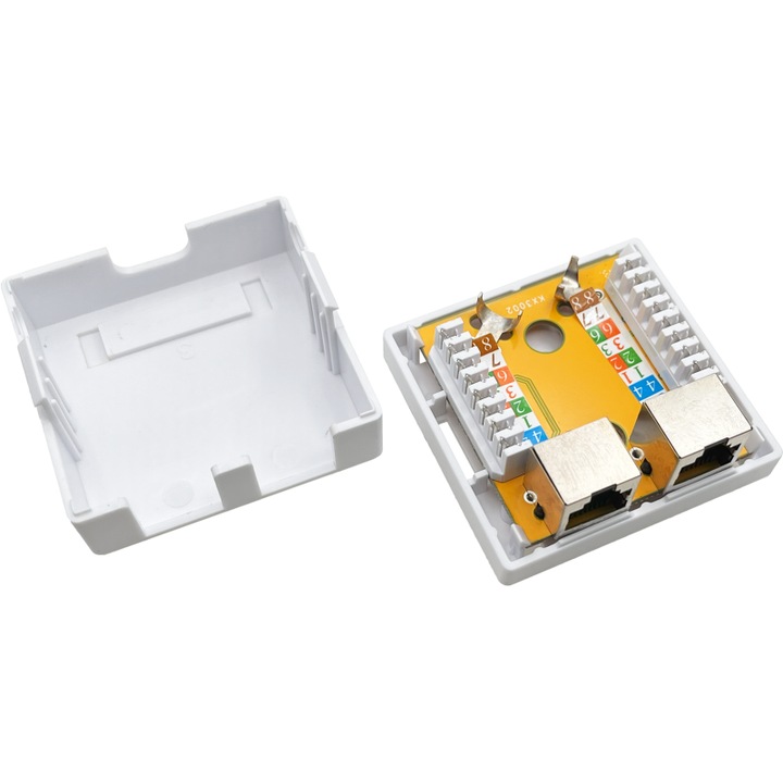 Priza, Alantec, montaj rapid, alb