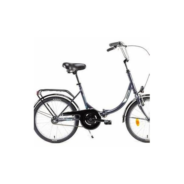 Csepel Kemping Kerékpár 20'' acél, összecsukható, Velosteel kesztyűtartó agy, fehér YS775-2 "94006101WH"