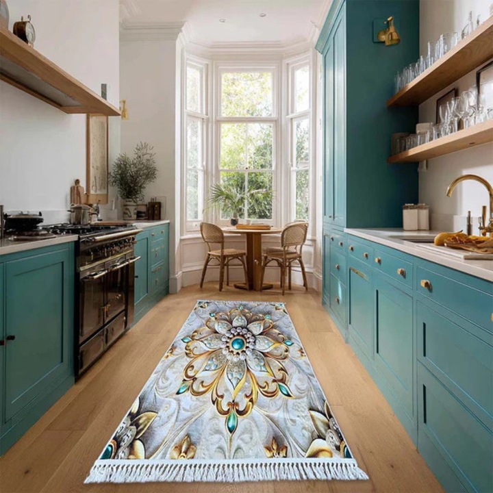 Covor Antiderapant M102 80x200, moale, rezistent, cu suport cauciucat, pentru interior