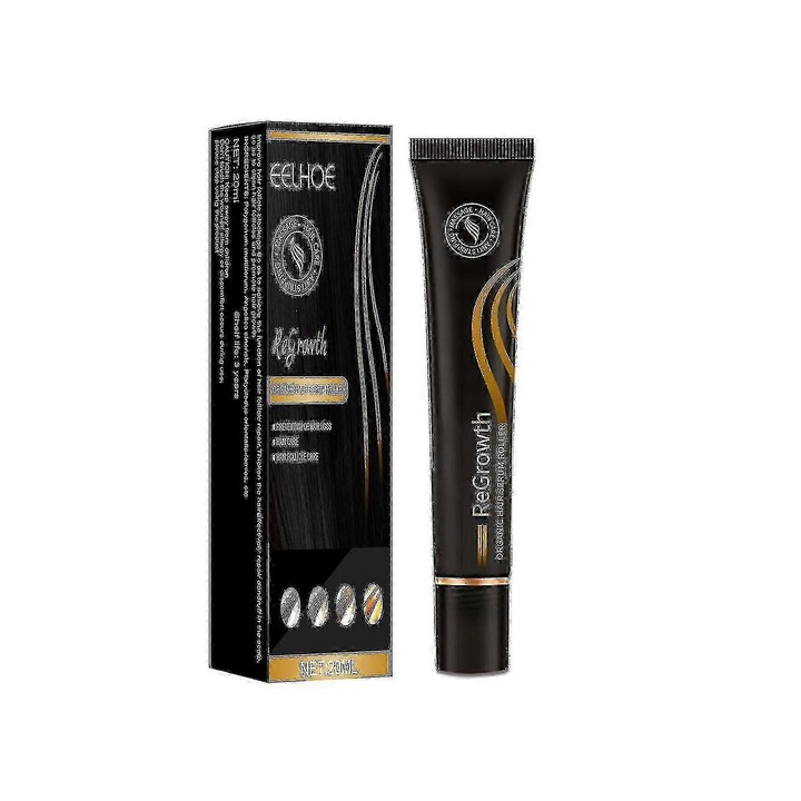 Eelhoe Roll-on Solutie de ingrijire a parului pentru masaj, efect de densificare, 1pcs