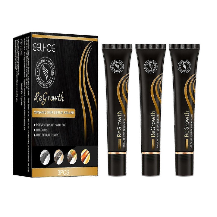 Roll-on Solutie de ingrijire a parului Eelhoe Set 3pcs Densificare par