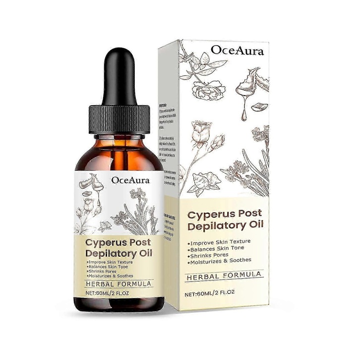 Масло за обезкосмяване, Cyperus Rotundus, 3бр., хидратиращо, подходящо за всеки тип кожа