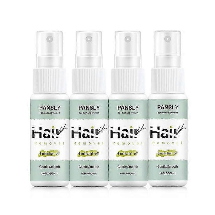 Спрей за обезкосмяване, 30мл, 8 минути, 35г, 10.6x2.7x2.7см, комплект от 4 броя