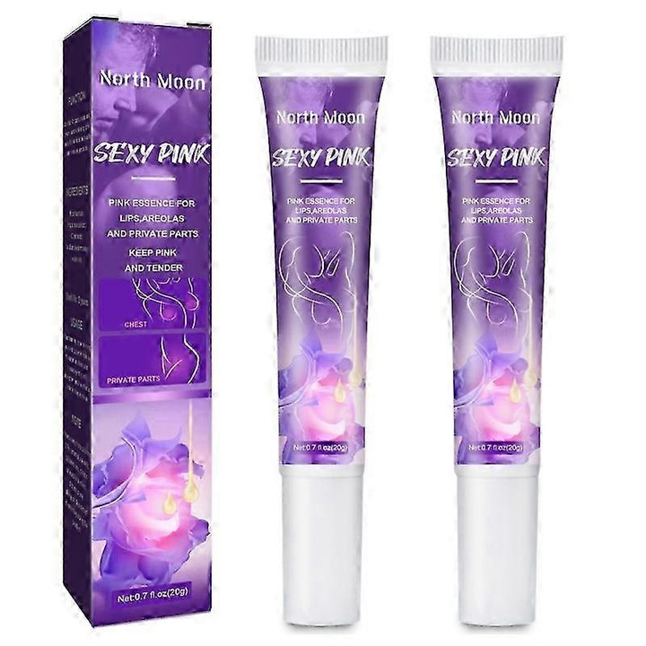 2 darabos női testápoló krém szett, North Moon, rózsaszín, fehérítő hatású