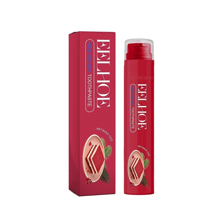 Gyümölcsízű fogkrém a frissítő leheletért, a fogak fehérítéséhez, a sárgulás és a foltok eltávolításához, fluorozott fogkrém 60 g, fehérítő fogkrém D