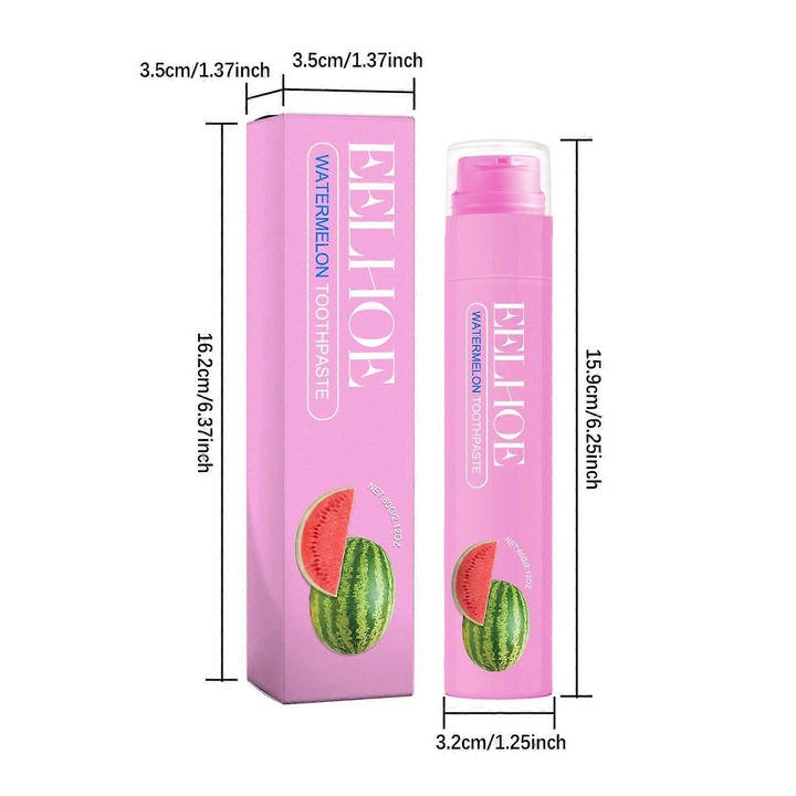 Gyümölcsízű fogkrém a frissítő leheletért, a fogak fehérítéséért, a sárgulás és a foltok eltávolításáért, fluorozott fogkrém 60 g Fan0766 F