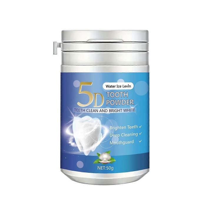 Fogtisztító por, 50g, fehérítő, folteltávolító