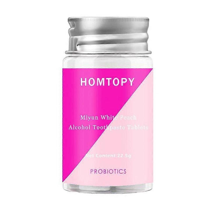 Borsmentás fogkrém tabletták Mentás szilárd fogkrém tabletták Szájvíz Rágható fogtisztító tabletták