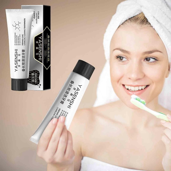 Binchotan faszénes tisztító fogkrém 100g Tisztítja a szájat Frissíti a leheletet Eltávolítja a sárga foltokat Védi az ínyt