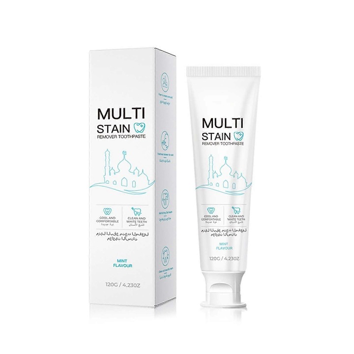 120 g-os többfunkciós folteltávolító mentolos fogkrém A tökéletes szájápolási társ a frissességért Folteltávolító Tisztítás