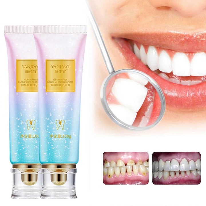 Fehérítő fogkrém Tisztítás Friss lehelet Bright Tooth Peach fogkrém 100g