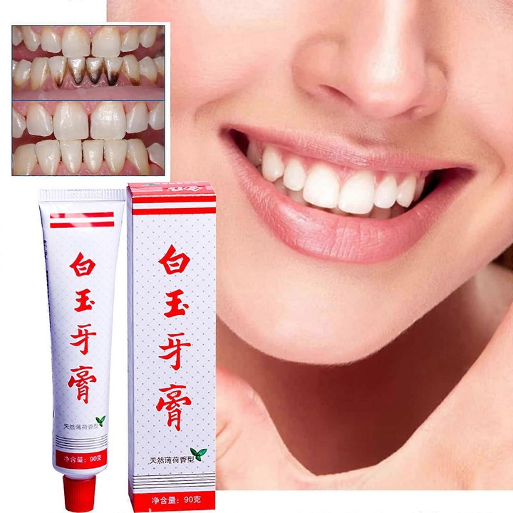 Fogkrém Menta Folteltávolító Fogkrém Folteltávolító Világosító Javító Sárga Fogkrém 90g