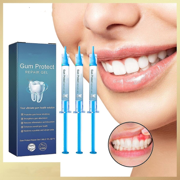 Ínyápoló gél, fogápolás, ínynövekedés, egészséges íny helyreállítása, fogak eltávolításához 1 készlet
