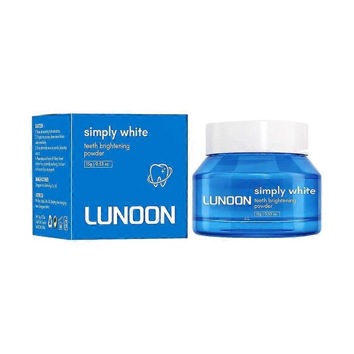 Simply White fogfehérítő por - Elfedi a foltokat, nincs érzékenység - Zománcbiztos fogkrém fehérítő por kávéhoz, teához, ételekhez, borhoz és WC-hez 3 db