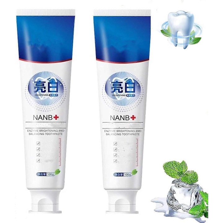 Smile Doctor Sp-4 probiotikus gyorsfehérítő fogkrém, 2024 Új Sp-4 ultra fehérítő fogkrém, Nanb fehérítő fogkrém 2 db