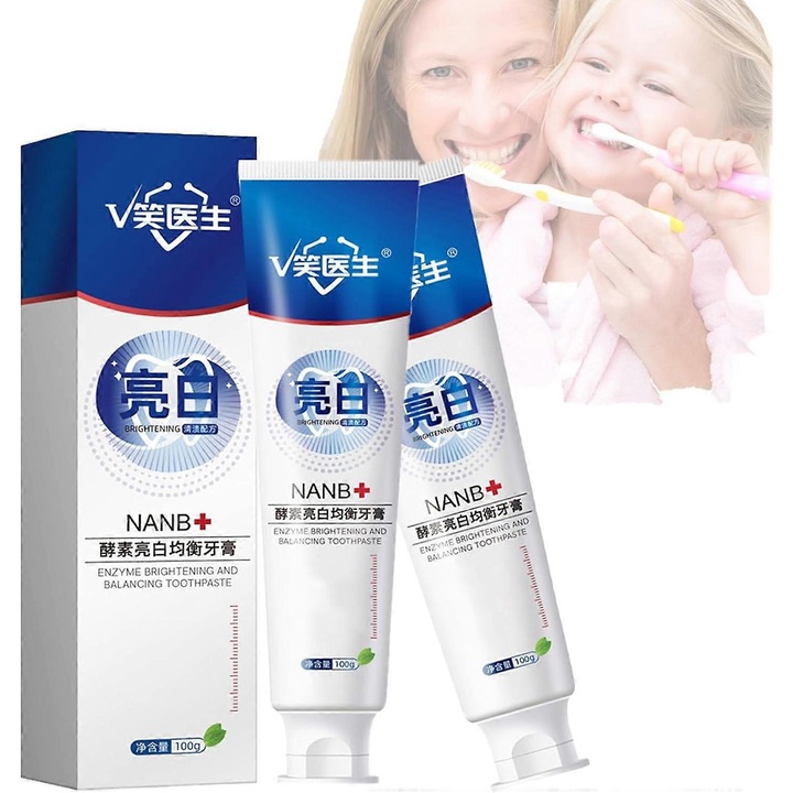 Smile Doctor Sp-4 probiotikus gyorsfehérítő fogkrém, Sp-4 ultra fehérítő fogkrém, Sp-4 élénkítő fogkrém, friss leheletű fogkrém 2 db