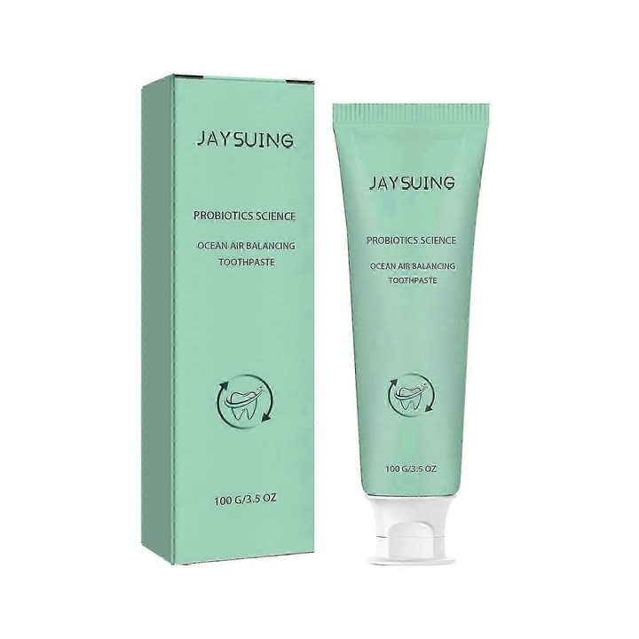 Jaysuing Bright White probiotikus fogkrém mélytisztító, fehérítő fogakra, szájszag elhalványítására, friss leheletre - 100g -3195600931551