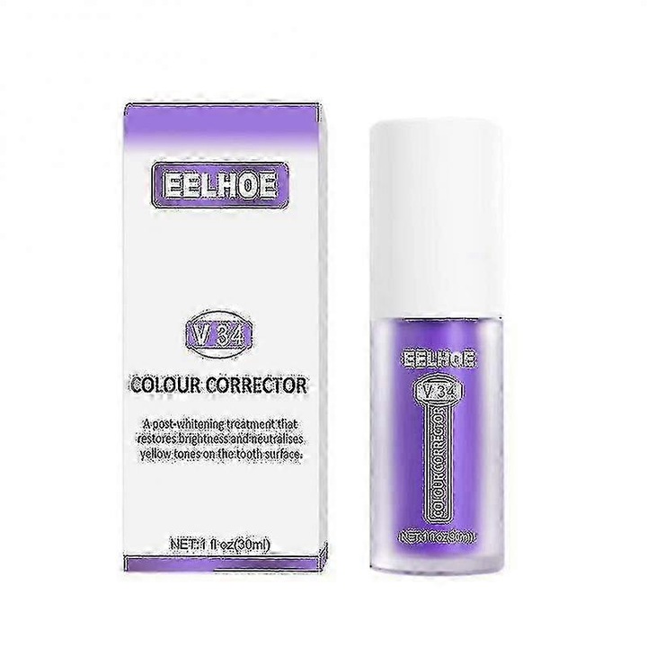 Eelhoe Purple Tooth szépítő fogkrém niacinamiddal, fehérítő, sárga fogakra, foltok eltávolítására Jp -3649440911421 03 30ml