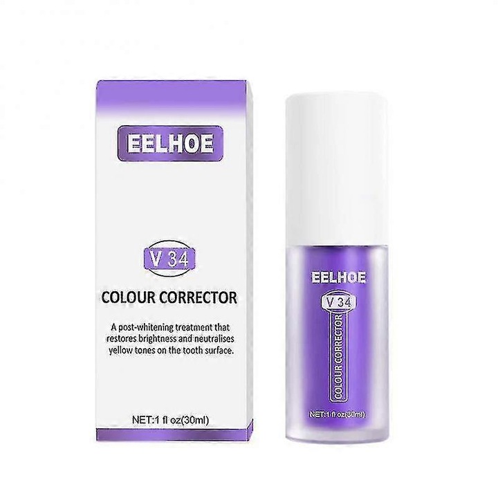 Eelhoe Purple Tooth szépítő fogkrém niacinamiddal, fehérítő, sárga fogakra, foltok eltávolítására -4350019211062 03 30ml